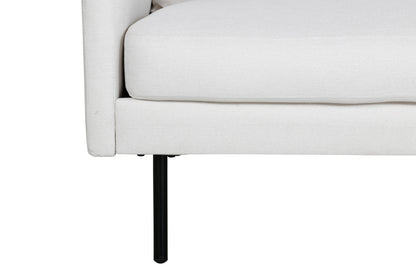 Zoom 2-personers sofa - sort, hvid - billede 3