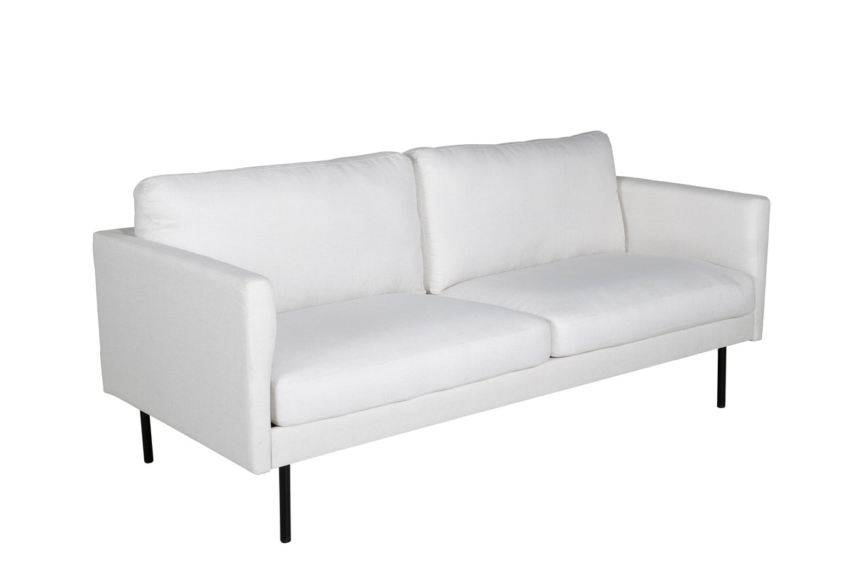Zoom 2-personers sofa - sort, hvid - billede 4