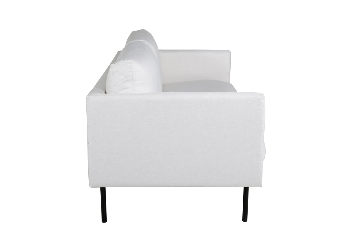 Zoom 2-personers sofa - sort, hvid - billede 5
