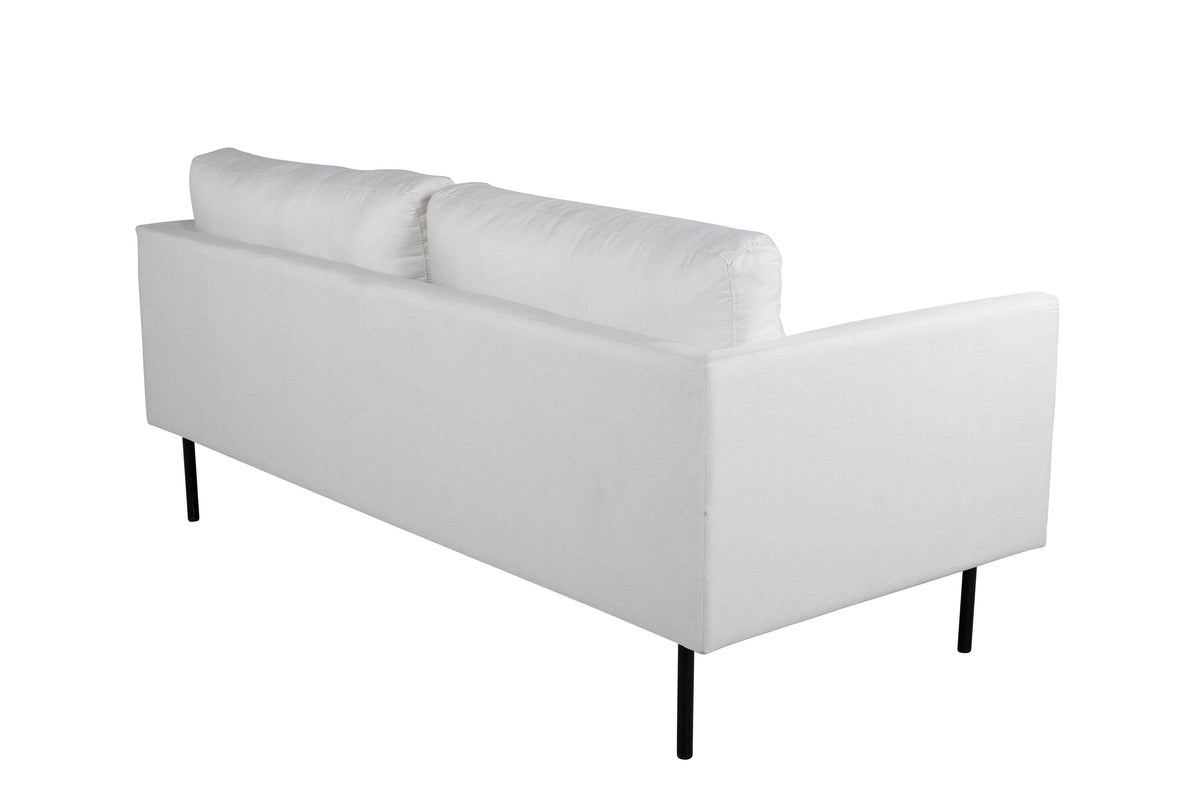Zoom 2-personers sofa - sort, hvid - billede 6