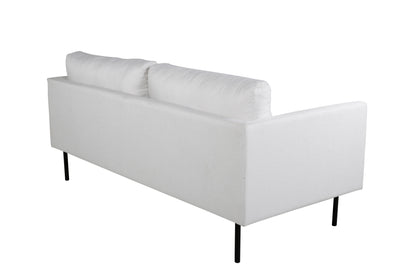 Zoom 2-personers sofa - sort, hvid - billede 6