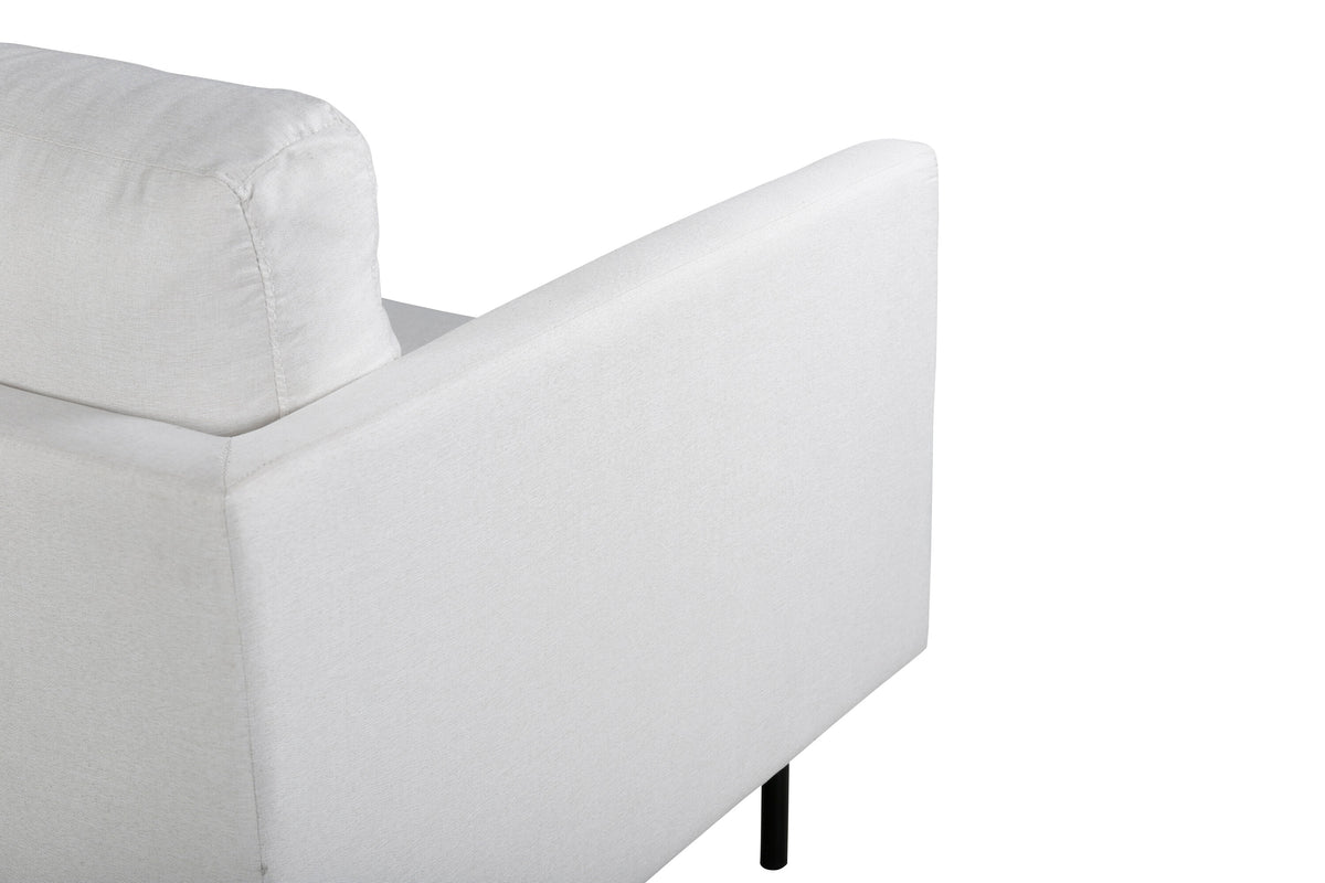 Zoom 2-personers sofa - sort, hvid - billede 8