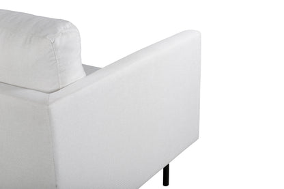 Zoom 2-personers sofa - sort, hvid - billede 8