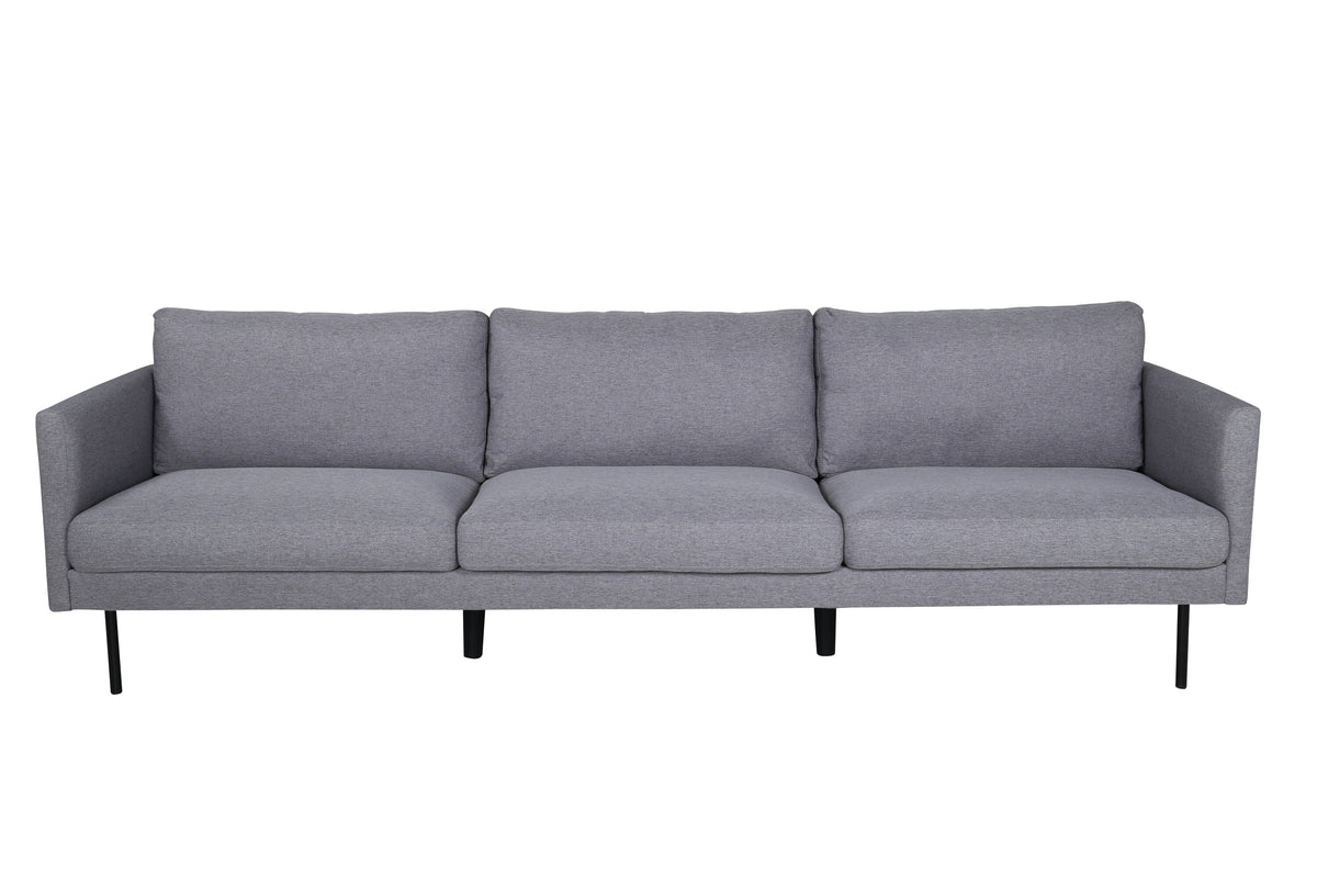 Zoom 3-personers sofa - sort, grå - billede 1