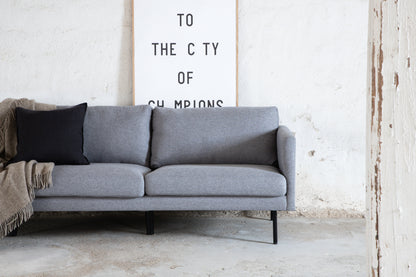 Zoom 3-personers sofa - sort, grå - billede 11