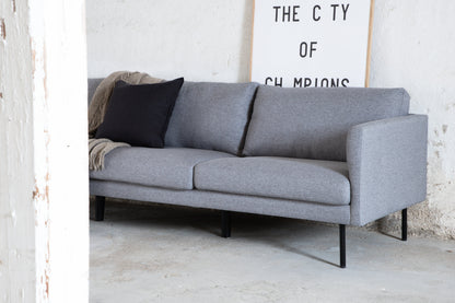 Zoom 3-personers sofa - sort, grå - billede 12