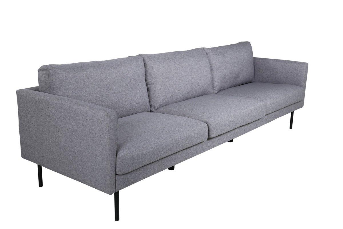 Zoom 3-personers sofa - sort, grå - billede 2