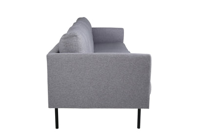 Zoom 3-personers sofa - sort, grå - billede 3