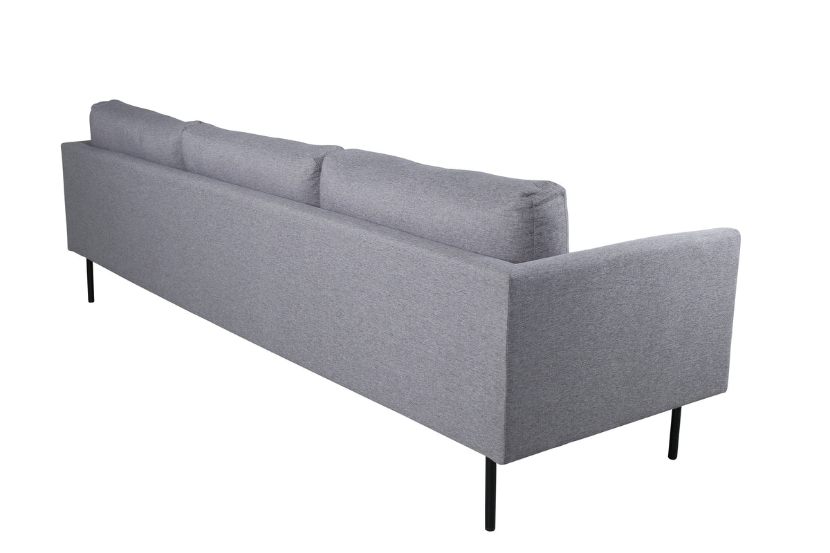 Zoom 3-personers sofa - sort, grå - billede 4