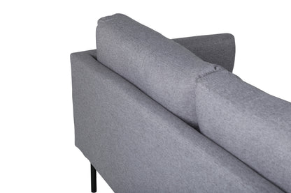 Zoom 3-personers sofa - sort, grå - billede 6