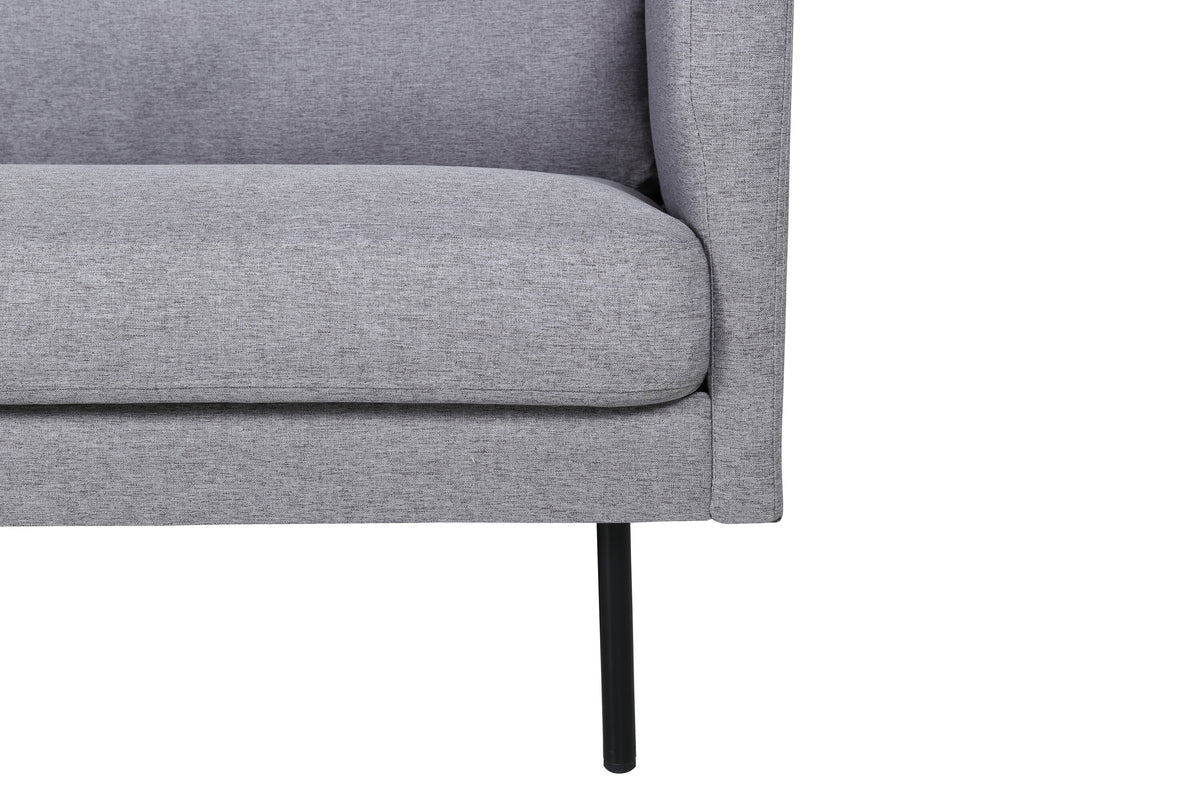 Zoom 3-personers sofa - sort, grå - billede 7