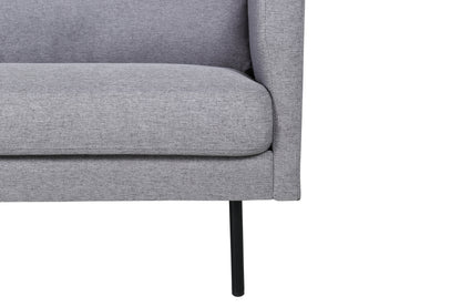 Zoom 3-personers sofa - sort, grå - billede 7