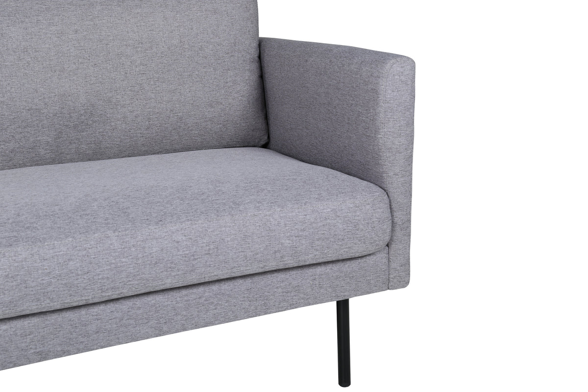 Zoom 3-personers sofa - sort, grå - billede 8