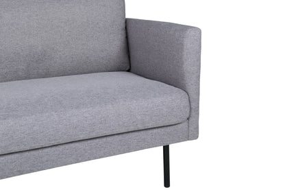 Zoom 3-personers sofa - sort, grå - billede 8