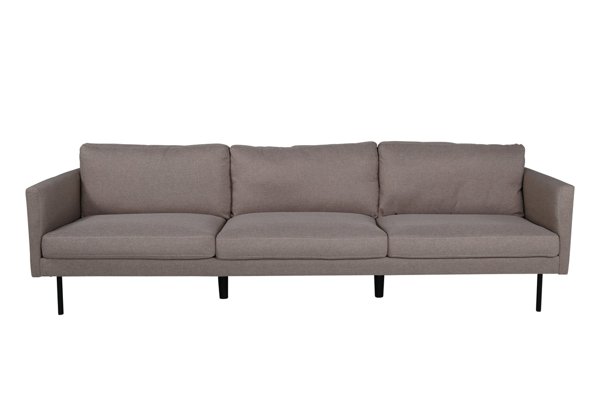 Zoom 3-personers sofa - sort, brun - billede 1