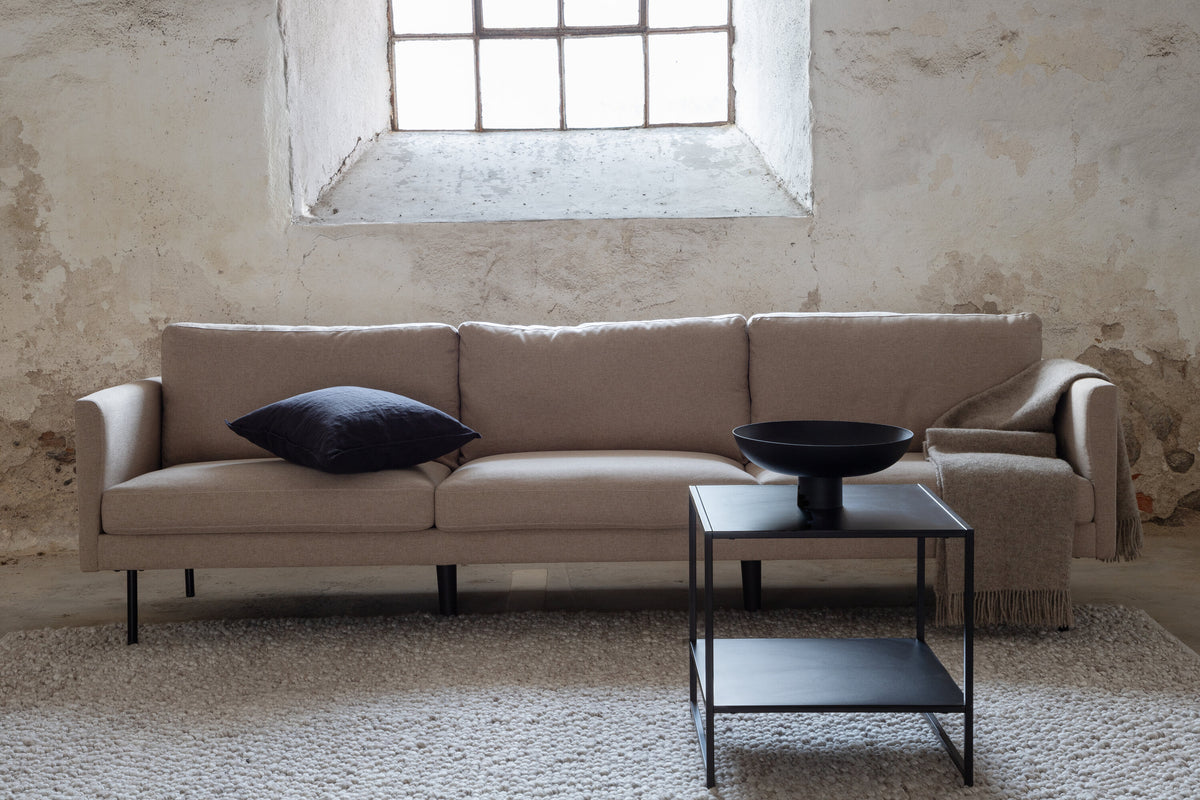 Zoom 3-personers sofa - sort, brun - billede 9