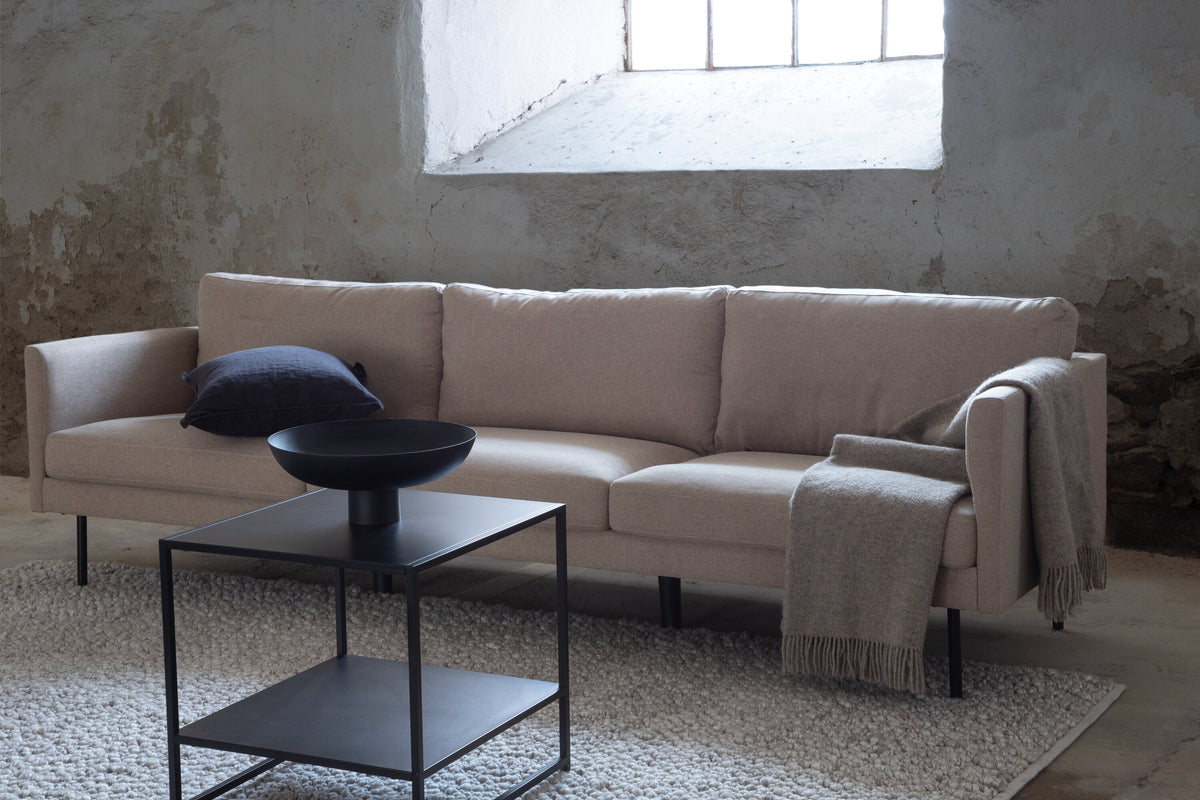 Zoom 3-personers sofa - sort, brun - billede 10
