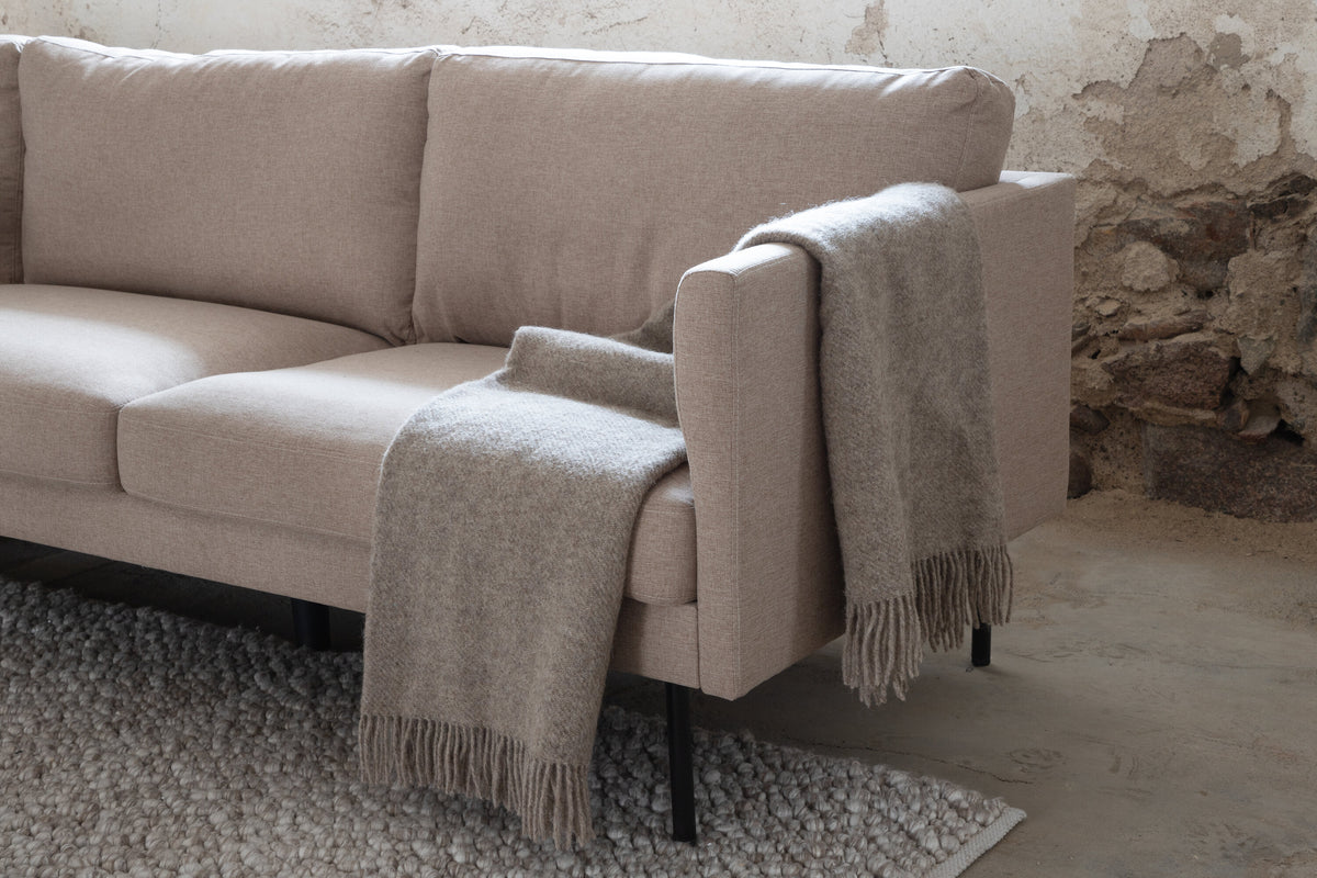 Zoom 3-personers sofa - sort, brun - billede 11
