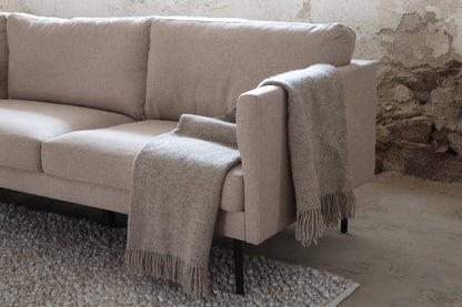 Zoom 3-personers sofa - sort, brun - billede 11
