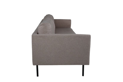Zoom 3-personers sofa - sort, brun - billede 3