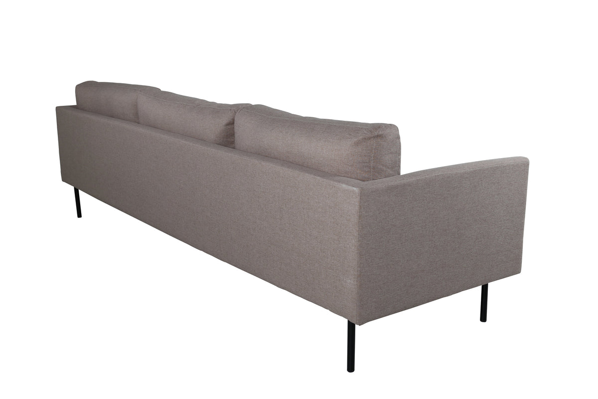 Zoom 3-personers sofa - sort, brun - billede 4