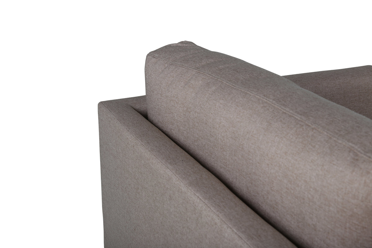 Zoom 3-personers sofa - sort, brun - billede 6