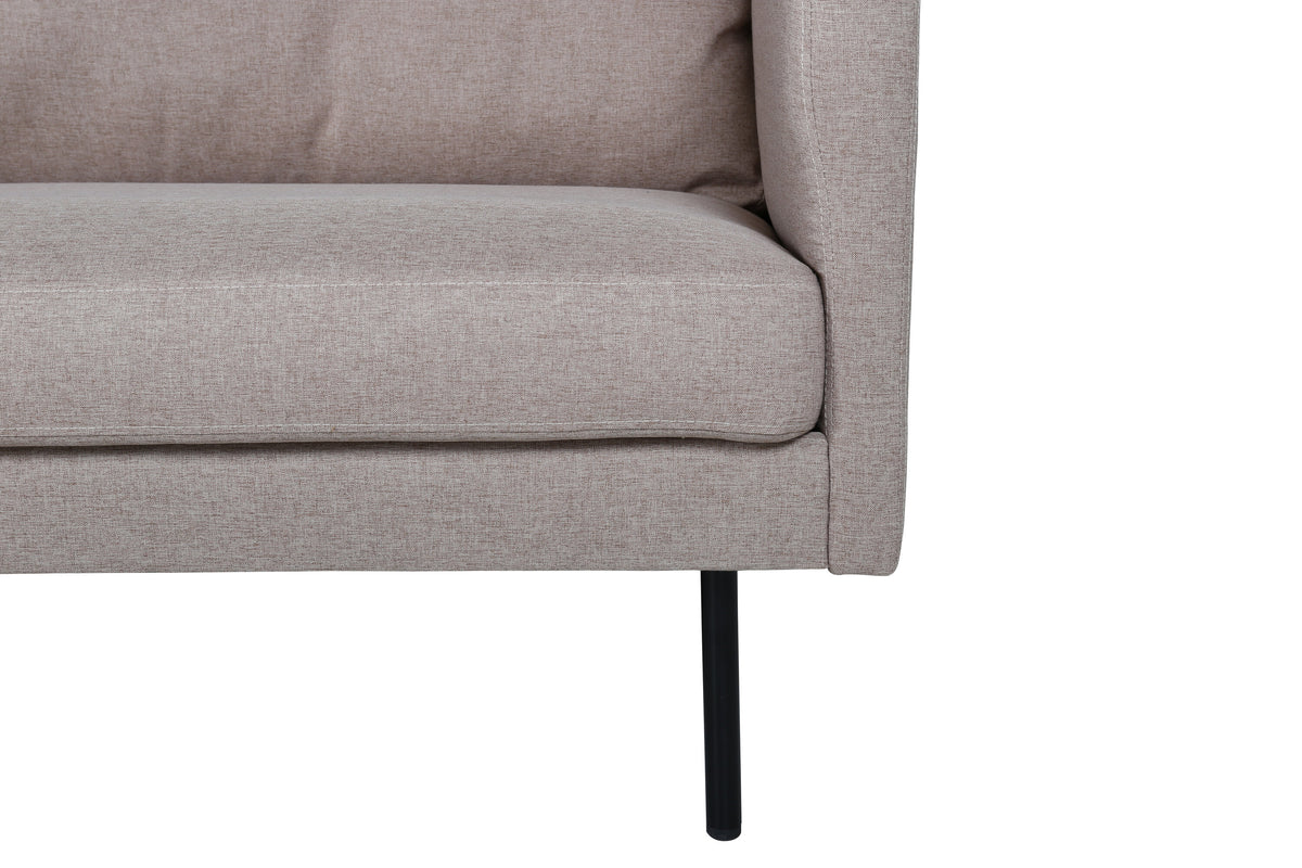 Zoom 3-personers sofa - sort, brun - billede 7