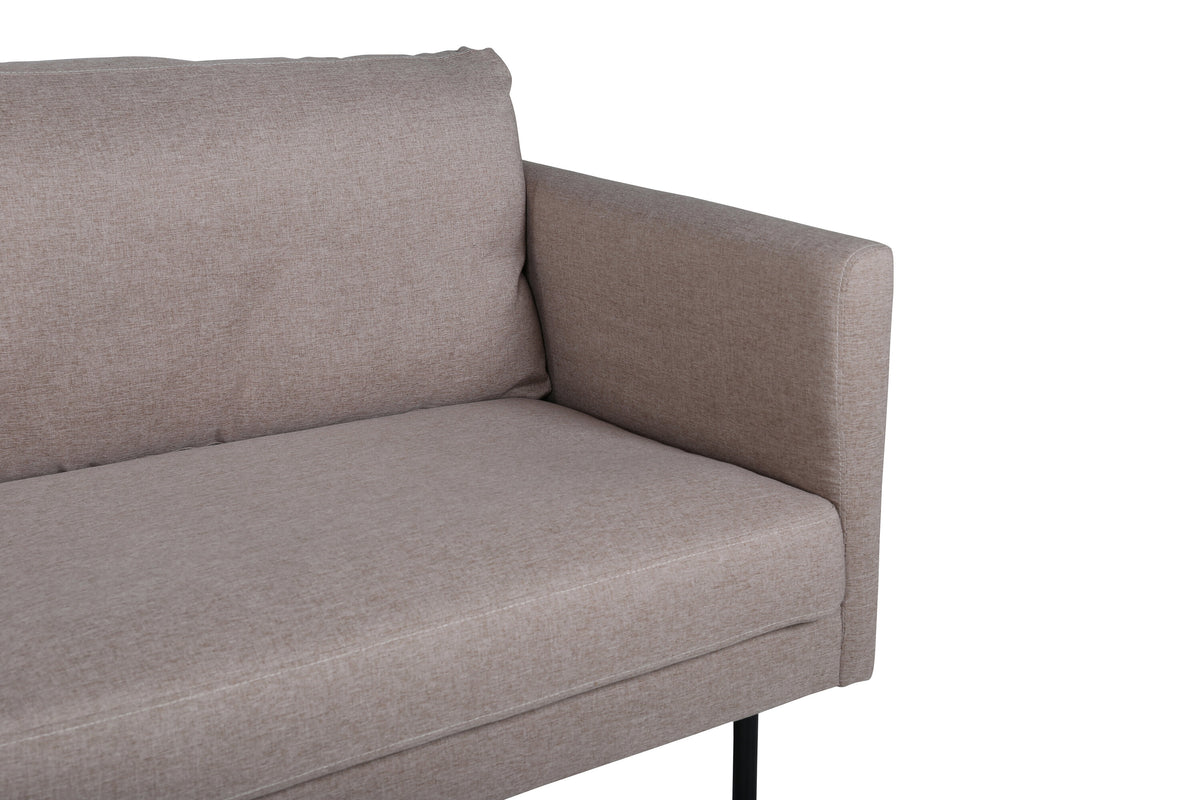 Zoom 3-personers sofa - sort, brun - billede 8