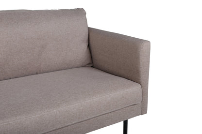 Zoom 3-personers sofa - sort, brun - billede 8