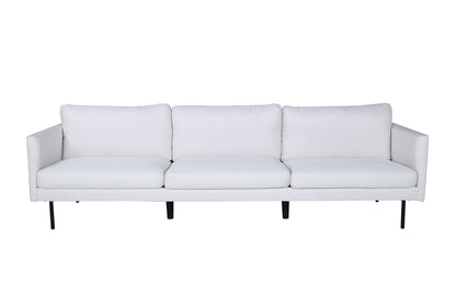 Zoom 3-personers sofa - lys beige, sort - billede 1