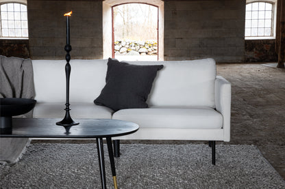 Zoom 3-personers sofa - lys beige, sort - billede 10
