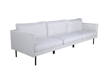 Zoom 3-personers sofa - lys beige, sort - billede 2