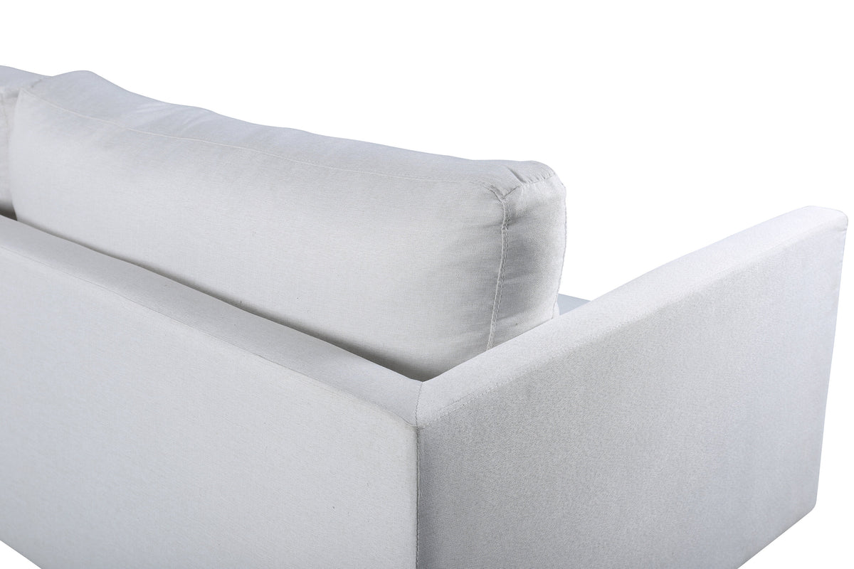 Zoom 3-personers sofa - lys beige, sort - billede 5