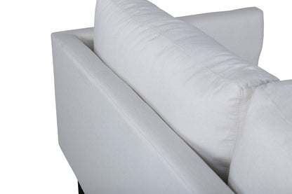 Zoom 3-personers sofa - lys beige, sort - billede 6