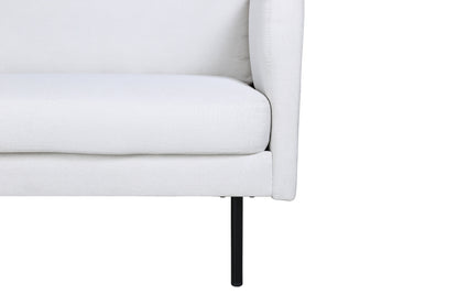 Zoom 3-personers sofa - lys beige, sort - billede 7