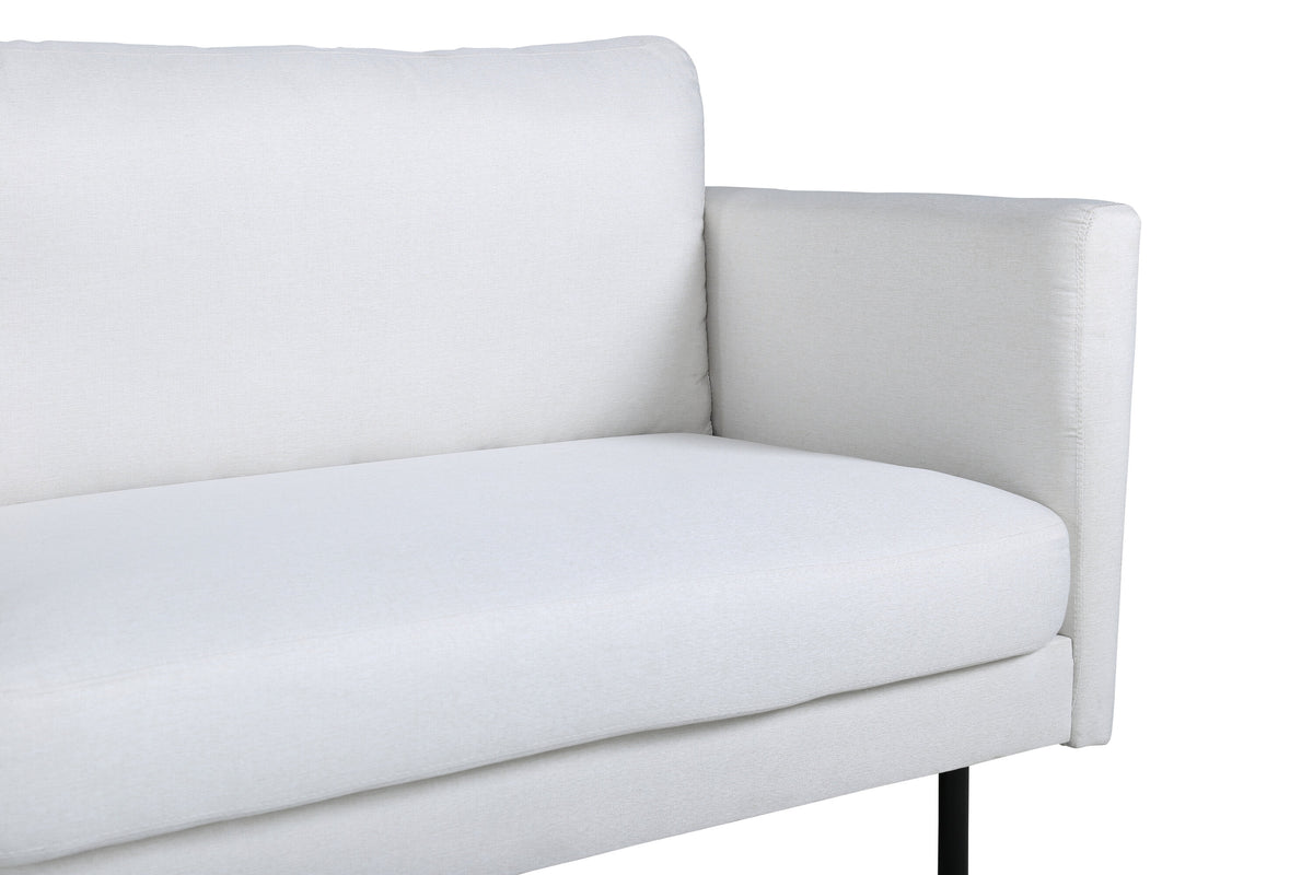 Zoom 3-personers sofa - lys beige, sort - billede 8