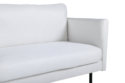 Zoom 3-personers sofa - lys beige, sort - billede 8