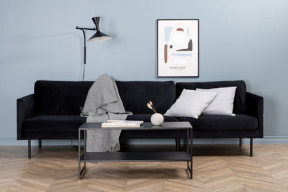 Zoom 3-personers sofa - sort - billede 10