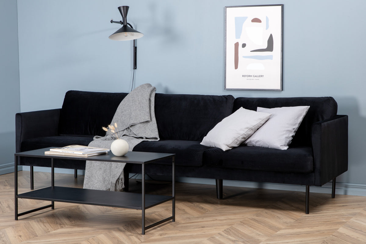 Zoom 3-personers sofa - sort - billede 11