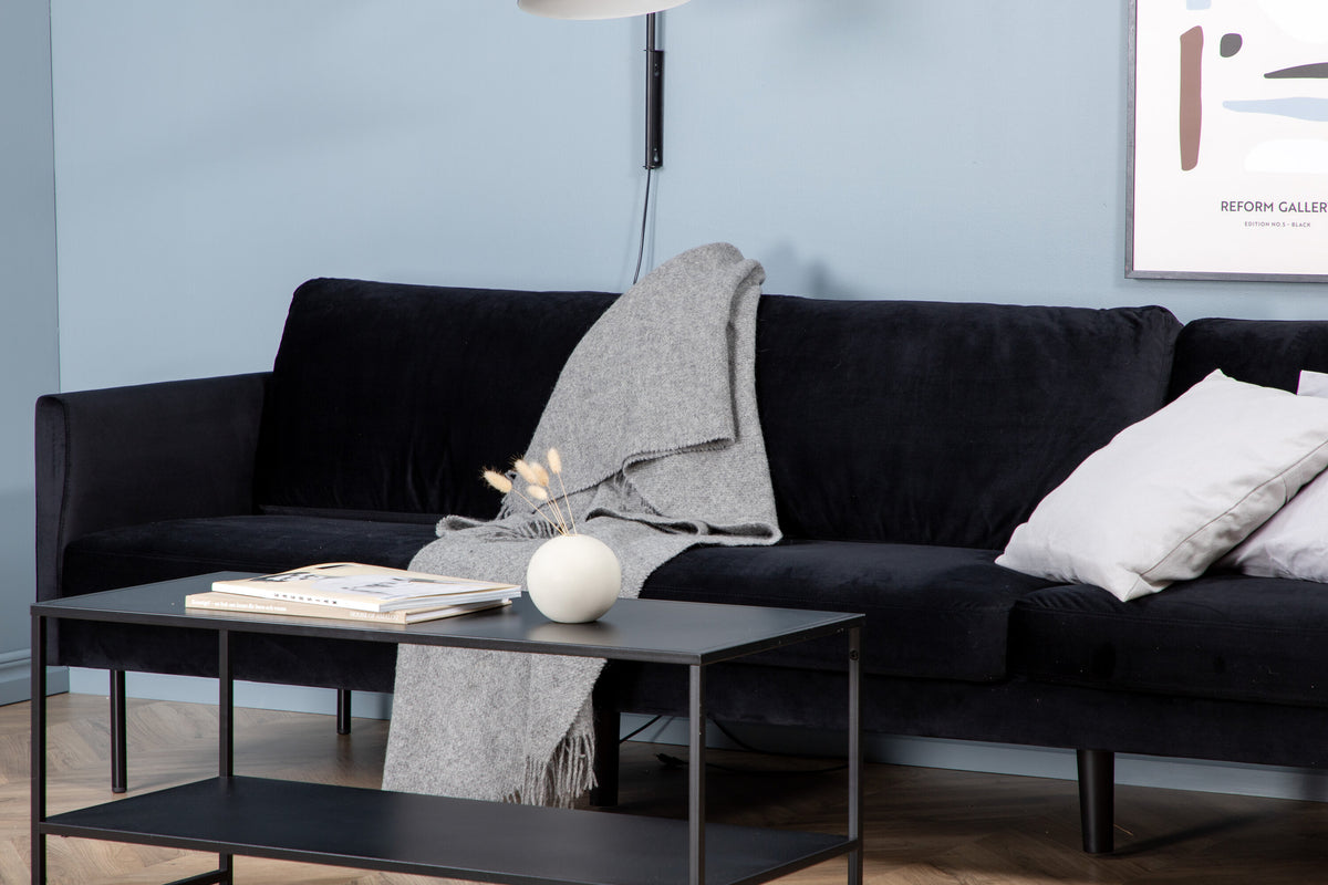Zoom 3-personers sofa - sort - billede 12