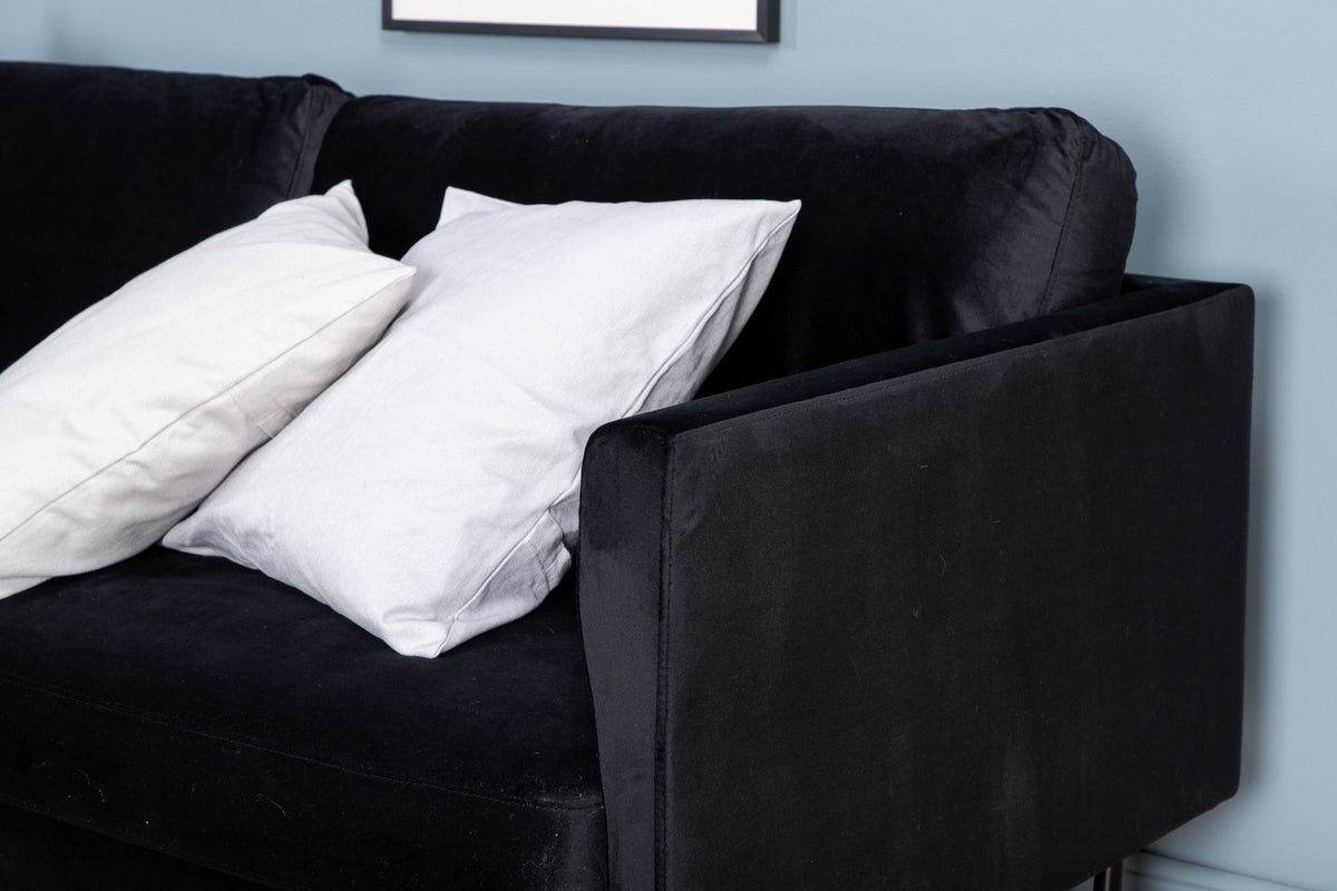 Zoom 3-personers sofa - sort - billede 13