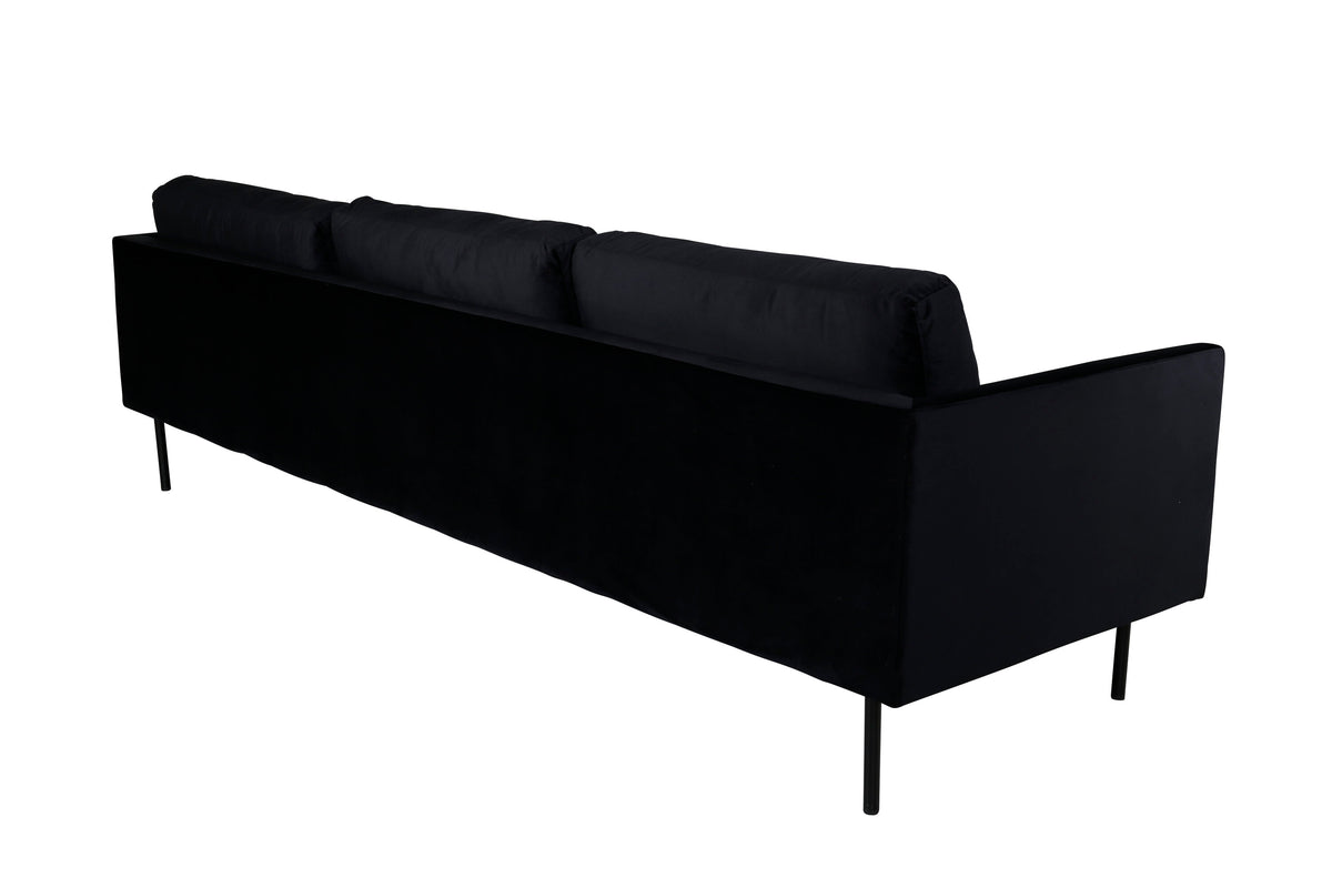 Zoom 3-personers sofa - sort - billede 4