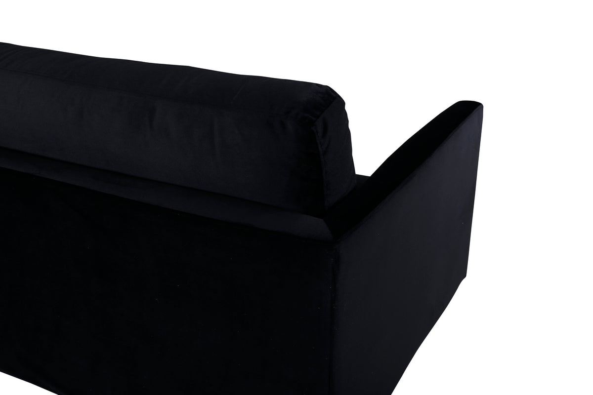 Zoom 3-personers sofa - sort - billede 5