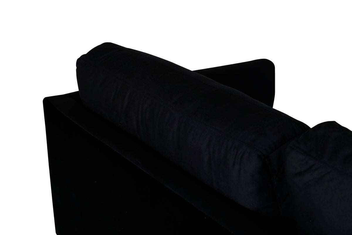 Zoom 3-personers sofa - sort - billede 7