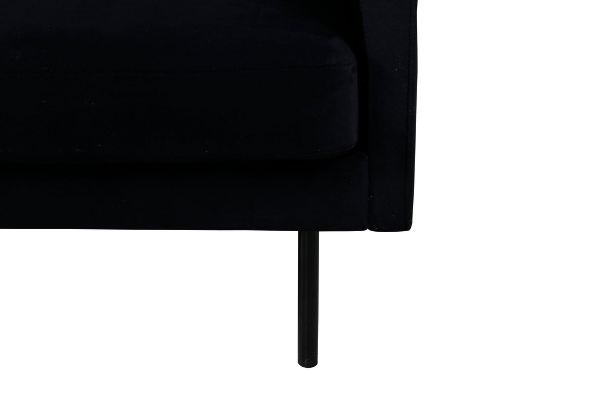 Zoom 3-personers sofa - sort - billede 8