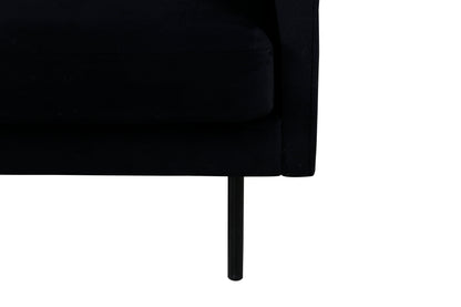 Zoom 3-personers sofa - sort - billede 8