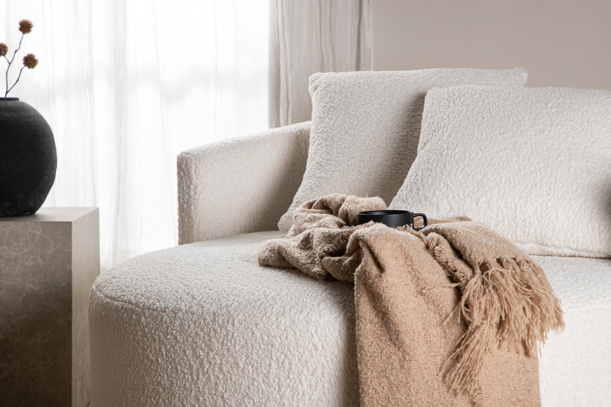 Kelso 2-personers sofa - sort, hvid - billede 14