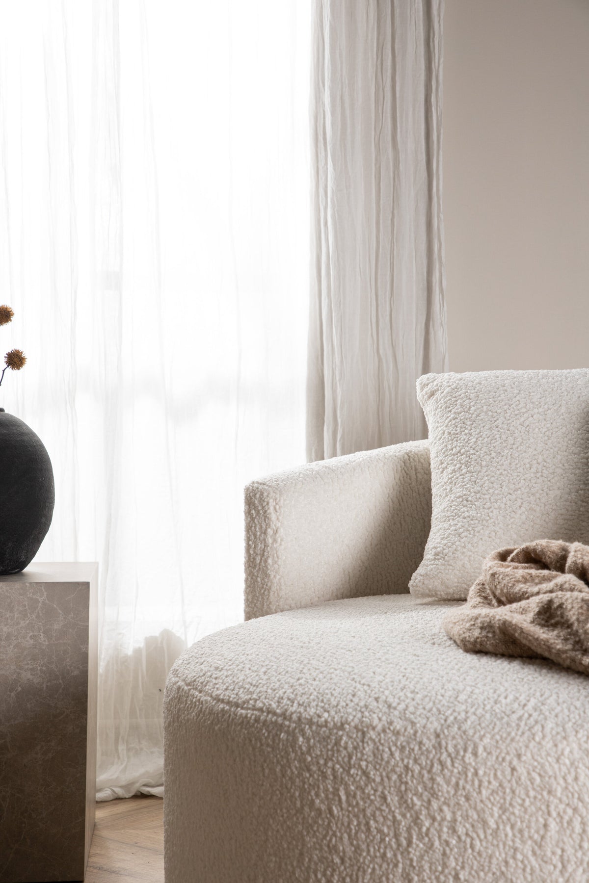 Kelso 2-personers sofa - sort, hvid - billede 20