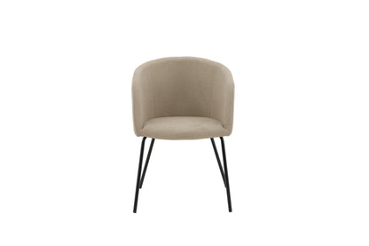 Berit spisebordsstol - beige, sort - billede 1