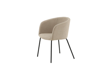 Berit spisebordsstol - beige, sort - billede 3